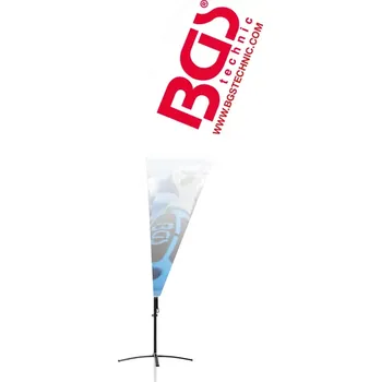 Vlajka BGS® vlajka beach flag design 1 272 x 90 cm (BGS10FLAG1) (Plážová vlajka BGS® s rozměry 272 x 90 cm je vhodná pro venkovní prezentace, díky odolnému materiálu a výraznému designu zaujme na každé akci.)
