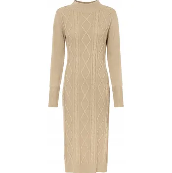 Dámské šaty Pletené midi šaty Bonprix ležérní velikosti 36