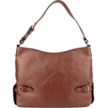 HEXAGONA Dámská kožená kabelka Saintes Hnědá