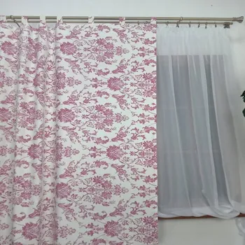 Obraz Hotový závěs ušitý na poutkách Zilia 135x200cm růžový