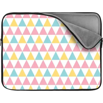 pouzdro na notebook Sablio Obal na notebook Tříbarevné trojúhelníky - 17"