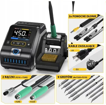 IP kamera Pájecí stanice FNIRSI DWS-200 SADA 9x HROT + 2x RUKOJETI F210/F245