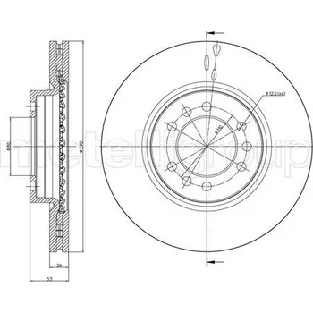 Brzdový kotouč Brzdový kotouč CIFAM (800-1018)