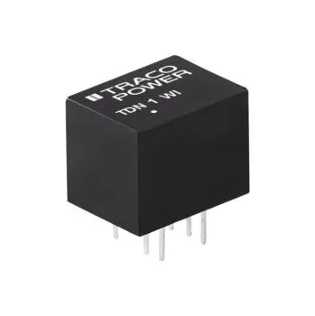 Měnič napětí DC-DC převodník 1W, výstup: ±12V dc ±45mA 1.6kV dc, Vin 9 → 36 V DC