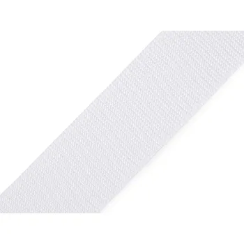 Popruh polypropylenový šíře 50 mm tloušťka 2 mm, malé, 2 bílá