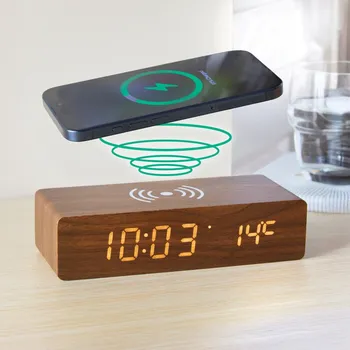 Budík 3Pagen Budík s nabíjecí plochou pro chytrý telefon 000