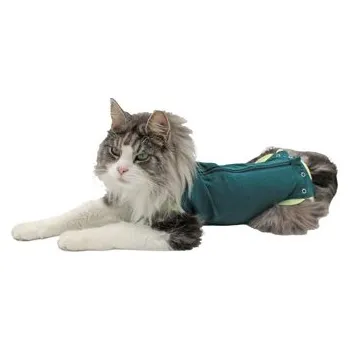 Obleček pro psa Obleček pro kočky, organická bavlna, zelený 40 cm, velikost L