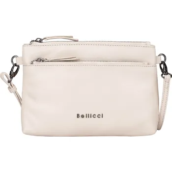 Kabelka Dámská kožená crossbody kabelka Bellicci Sicilia - krémová