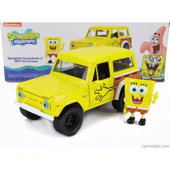 autíčko Jada Ford usa Bronco With Squarepants Spongebob Figure 1973 1:24 Žlutá