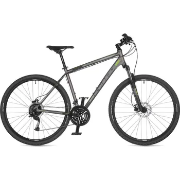 AUTHOR Vertigo 2024 - stříbrná-matná/černá/zelená Velikost rámu kol US: 16"(US:S)