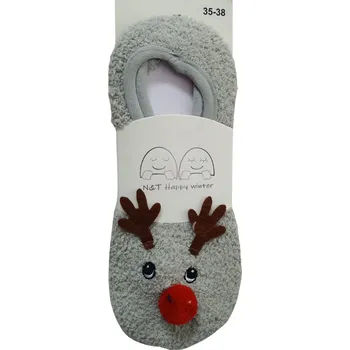 Dámské ponožky Nantong ponožky dámské Renifer A772 - tm. modrá, 35-38 (Dámské ponožky s vánočním motivem)