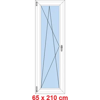 Okno Soft Balkonové dveře 65x210 cm, otevíravé a sklopné