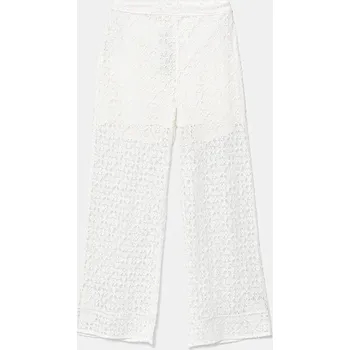 Chlapecké kalhoty Dětské kalhoty United Colors of Benetton bílá barva, 4WYWCF04E 4WYWCF04E.G.Seasonal 00X, vel. 150