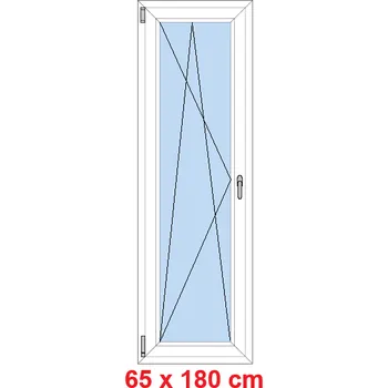Okno Soft Balkonové dveře 65x180 cm, otevíravé a sklopné