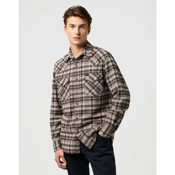 Pánská košile Pánská košile Wrangler Western Shirt 112371526 Rich Black Velikost: L