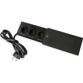 Elektrická zásuvka Zásuvka MODUL 3 x 230 V AC (10 A) černá