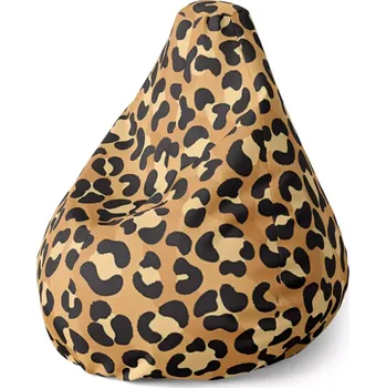 Sedací pytel Sablio Sedací vak Pear Gepardí vzor - 70 x 95 x 15 cm