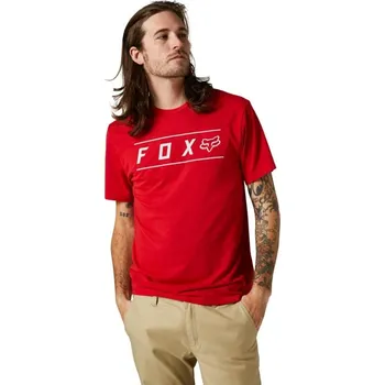Pánské tričko Fox Pinnacle SS Tech Tee Red Velikost: L