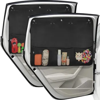 Příslušenství ke karavanu Clona sluneční, boční, 2ks, závěsná s úložnými kapsami, černá