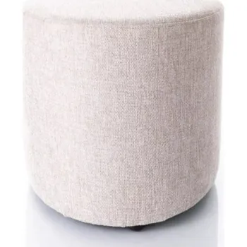 Taburet Kulatý taburet DOLORES 5 - světle béžový