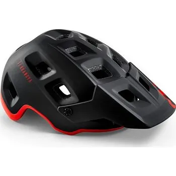 Cyklistická přilba MET TERRANOVA černá/červená Velikost helmy: 56-58