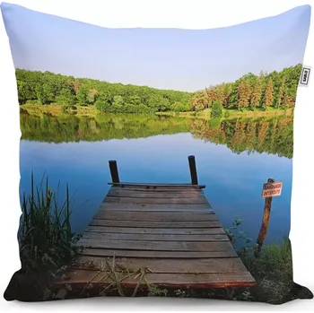 Polštář Sablio Polštář Molo na jezeře - 50x50 cm
