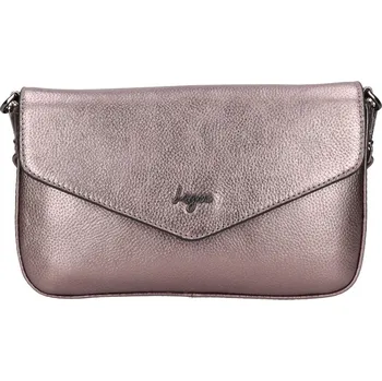 Kabelka Dámská kožená kabelka Lagen LG050M tm. bronzová