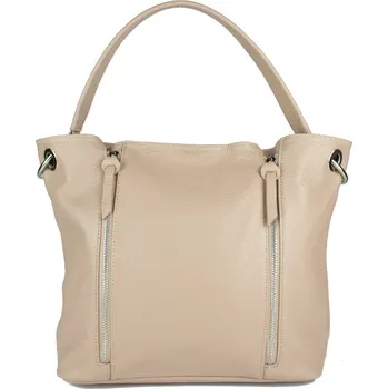 Kabelka GIOSTRA Dámská kožená kabelka Zita Pudrová