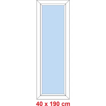 Okno Soft Plastové okno 40x190 cm, FIX neotevíravé