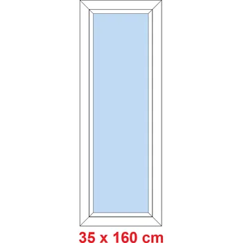 Okno Soft Plastové okno 35x160 cm, FIX neotevíravé