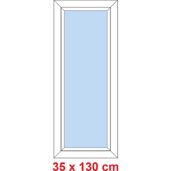 Okno Soft Plastové okno 35x130 cm, FIX neotevíravé