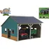 garáž Kids Globe Garáž dřevěná farma pro 2 traktory 55 x 53 x 38 cm