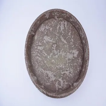 Květináč Podmiska/tác dekorativní BARREIRO, pr.40x4cm, hnědá|COSMIC BROWN|Ego Dekor