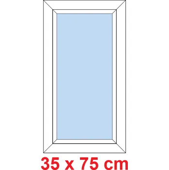 Okno Soft Plastové okno 35x75 cm, FIX neotevíravé