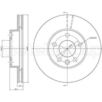 Brzdový kotouč Brzdový kotouč CIFAM (800-507)
