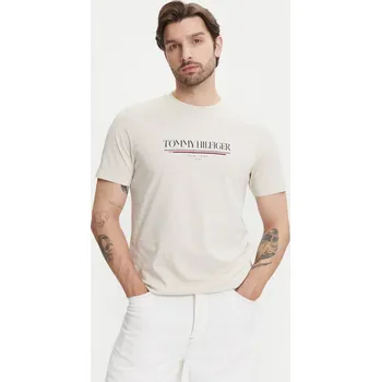 Tommy Hilfiger pánské béžové tričko Brand 99929645-2246864