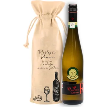 Víno Plátěný pytlík - hermelín, Nejlepší Vánoce s vínem Víno: Ryzlink rýnský 2023 - Lahofer
