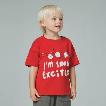 Chlapecké tričko Reserved - Tričko s vánočním motivem - červená - 284GS-33X - 284GS-33X-80