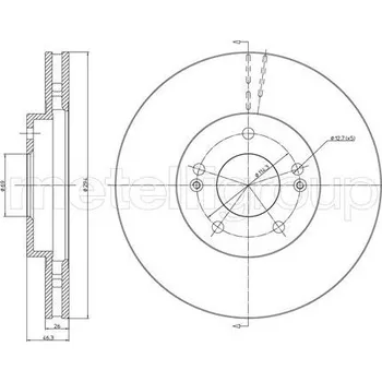 Brzdový kotouč Brzdový kotouč CIFAM (800-593C)
