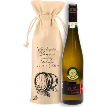 Víno Plátěný pytlík - sud, Nejlepší Vánoce s vínem Víno: Ryzlink rýnský 2023 - Lahofer