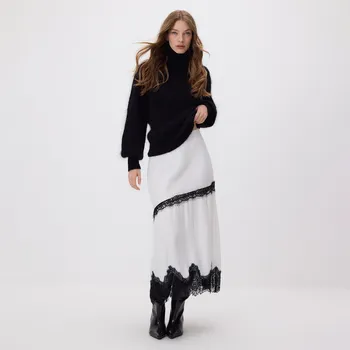 Dámská sukně Reserved - Sukně z viskózy s krajkou - vícebarevná - 043HW-MLC - 043HW-MLC-S