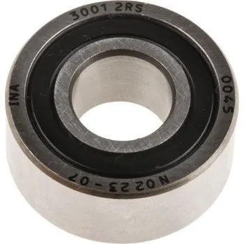 Kuličkové ložisko Dvouřadé kuličkové ložisko s kosoúhlým stykem 3001-2RS INA