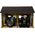 garáž Kids Globe Garáž dřevěná farma pro 2 traktory 55 x 53 x 38 cm