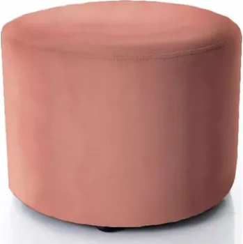 Taburet Kulatý taburet DOLORES 2 - růžový