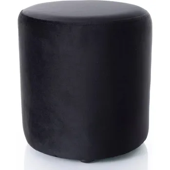 Taburet Kulatý taburet DOLORES 6 - černý