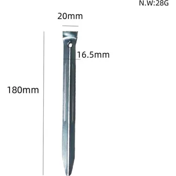 Příslušenství ke karavanu Kolík s bílou plastovou hlavičkou, 18cm, 0.8/1/1.2mm