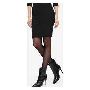 Dámské kozačky Polokozačky Eva Minge EO-DEMI-GLC6303-6-320 Černá 40