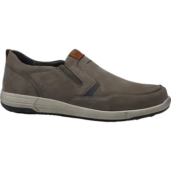 Pánské mokasíny Vycházkové mokasíny, Josef Seibel, Enrico 04, šedá: Šedá Nubuk, velur (semiš) 31,5 47 G - standardní šíře (29841-29841)