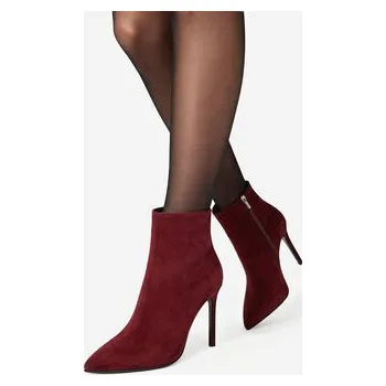 Dámské kozačky Polokozačky Eva Minge EO-ELAINA-E123-02B Bordó 39