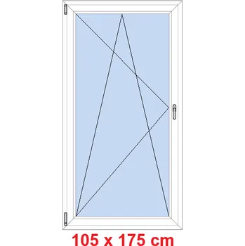 Okno Soft Balkonové dveře 105x175 cm, otevíravé a sklopné